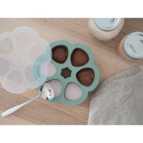 Béaba - Siliconen multiportions - 6x90 ml - Groen