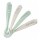 Béaba Lepel Set Siliconen Velvet Grey/Sage Green 4+ Maanden (4 Stuks)