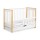 Di Baby Iwo wit/naturel -  Bed met lade en hekje