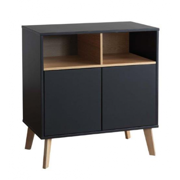 Pericles Style Black Commode met verlengstuk