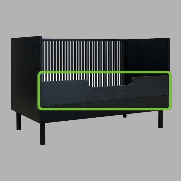 Quax Hai No Ki - Black - Bedrail - Bed 70x140 cm