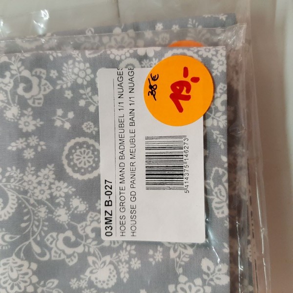 Quax - Hoes voor Grote Mand voor Badmeubel - Nuages