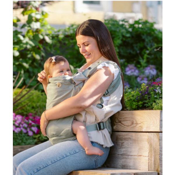 Babymoov Moov & Boost Fysiologische Draagzak - Sage Green