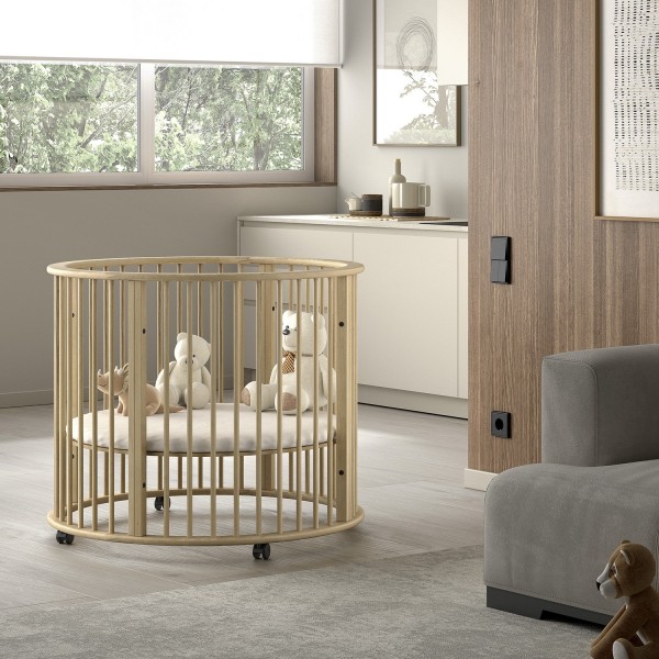 Jaxx DINO Rond Babypark Ø 90 cm - Naturel