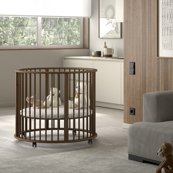 Jaxx DINO Rond Babypark Ø 90 cm - Walnut