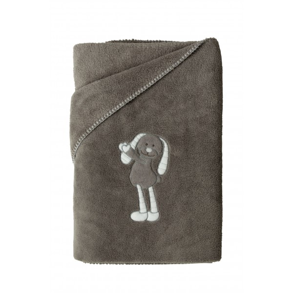 Pericles - Vaco Deken Happy Grey  voor Bed - 100x150 cm