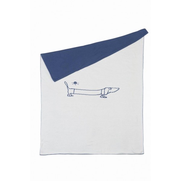Pericles - Deken Gebreid voor Park/Wieg 80x100cm - Dog
