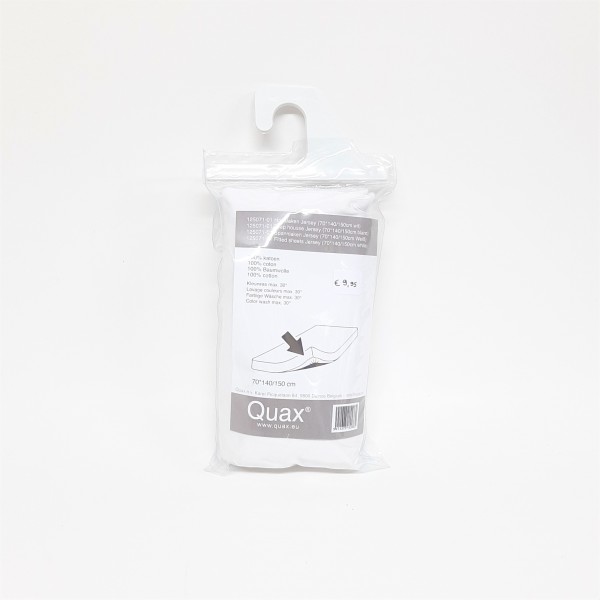 Quax - Hoeslaken voor Doorgroei Bed - 70x140/150 cm - Jersey - Wit