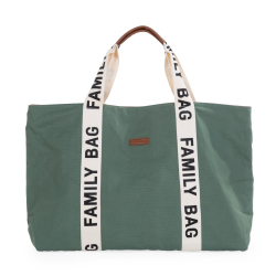 Childhome Family Bag Verzorgingstas - Signature Canvas Green