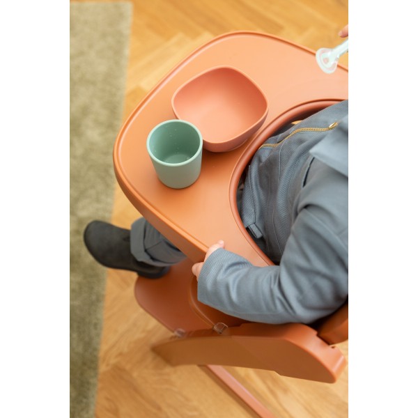 Childhome Evosit Meegroeistoel + Eettablet - Roest Childhome Evosit Meegroeistoel + Eettablet - Roest