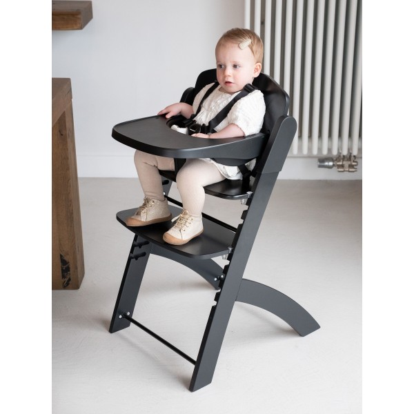 Childhome Evosit Meegroeistoel + Eettablet - Zwart Childhome Evosit Meegroeistoel + Eettablet - Zwart