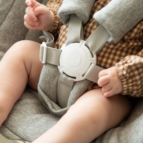 Childhome Newborn Evosit Wit - Jersey Grijs