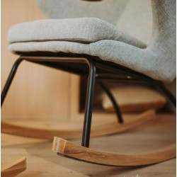 Quax rocking adult chair de luxe - sand grey