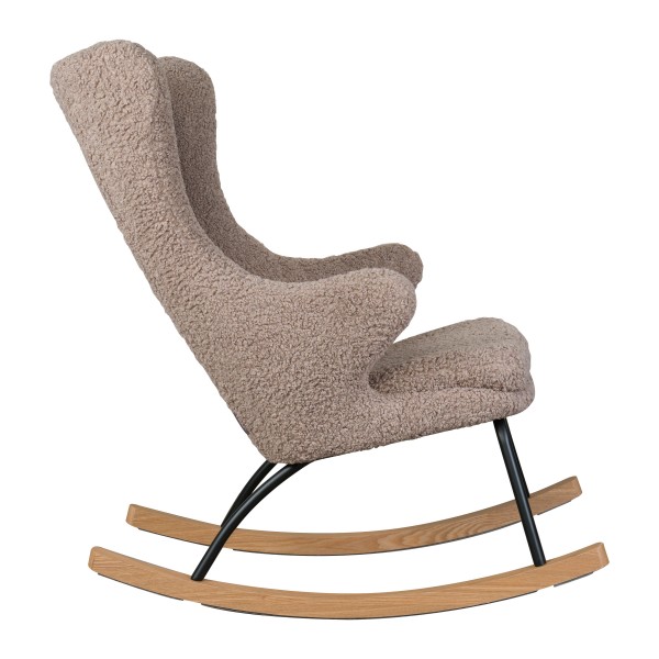 Quax rocking adult chair de luxe - Stone (Teddy Greige)