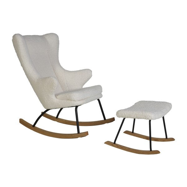 Quax rocking adult chair de luxe - Limited (Teddy White)
