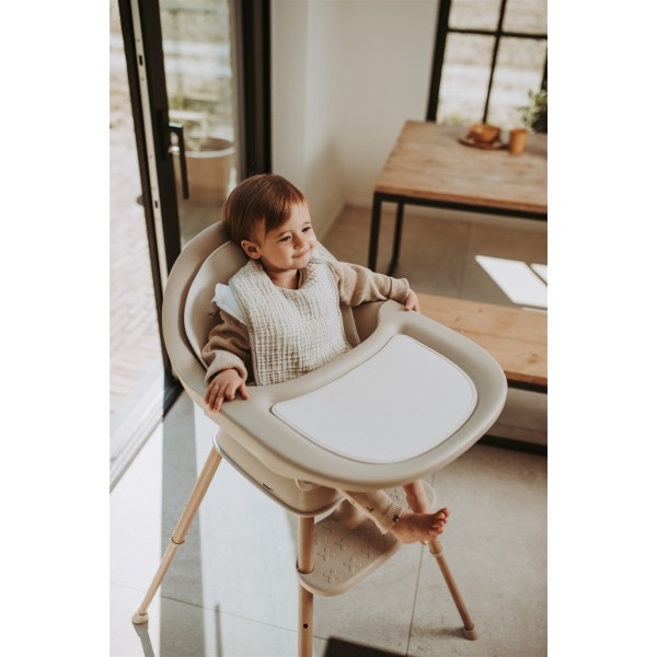Quax - Verstelbare kinderstoel Ultimo 3 in 1 - Clay/Natural