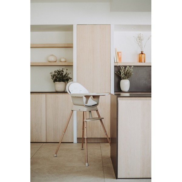 Quax - Verstelbare kinderstoel Ultimo 3 in 1 - Clay/Natural
