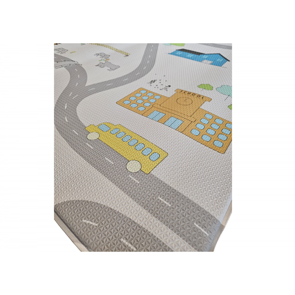 Little Gem Comfy Speelmat Roadmap  (100x140 cm)