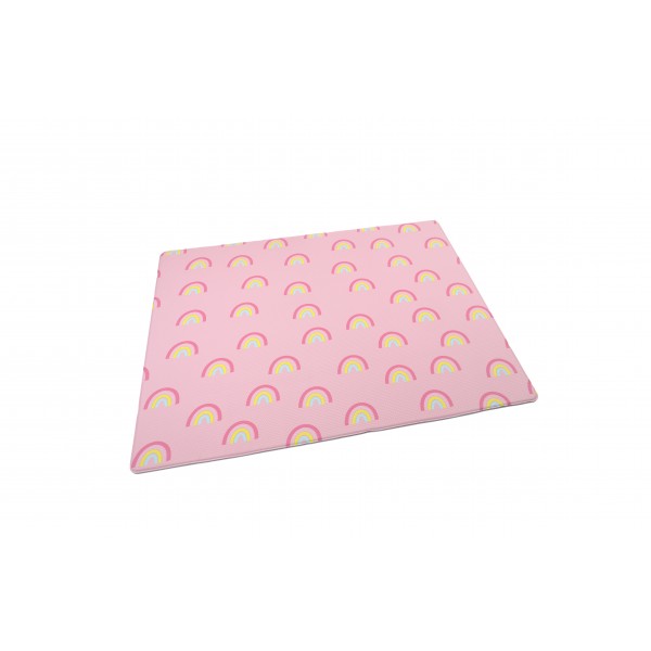 Little Gem Comfy Speelmat Pink Rainbow (100x140 cm) Little Gem Comfy Speelmat Pink Rainbow (100x140 cm)