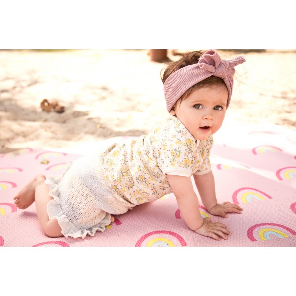 Little Gem Comfy Speelmat Pink Rainbow (100x140 cm) Little Gem Comfy Speelmat Pink Rainbow (100x140 cm)