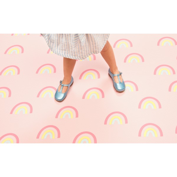 Little Gem Comfy Speelmat Pink Rainbow (100x140 cm) Little Gem Comfy Speelmat Pink Rainbow (100x140 cm)