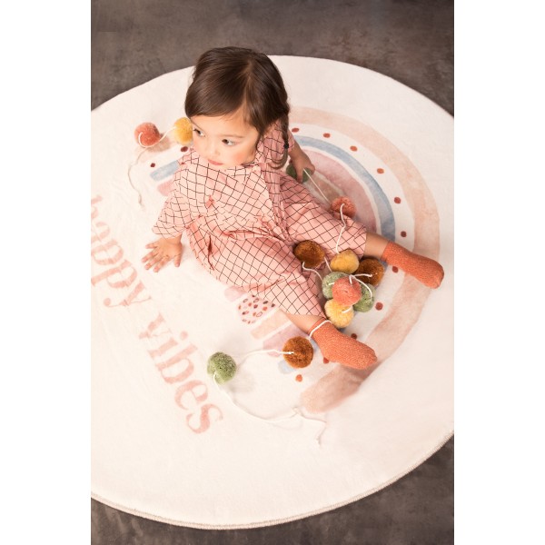 Little Gem Cozy Speeltapijt  Happy Vibes - Ø 120 cm