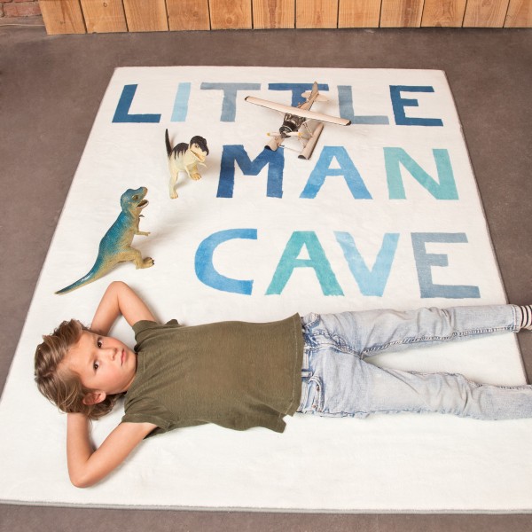 Little Gem Cozy Baby Play Mat Little Man Cave 125x165 cm