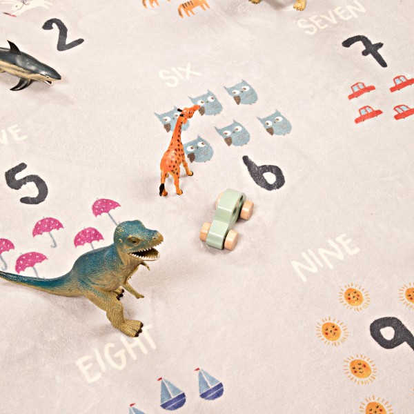 Little Gem Cozy Baby Play Mat Numbers 125x165 cm