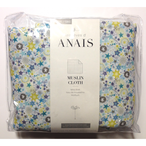 Les rêves d'Anaïs, Stars tetra-doek 110x110 (2 stuks)